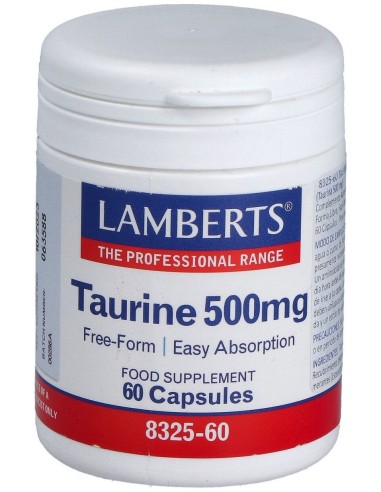 Lamberts Taurina 500Mg 60Caps