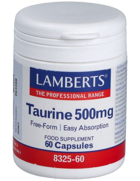 Lamberts Taurina 500Mg 60Caps