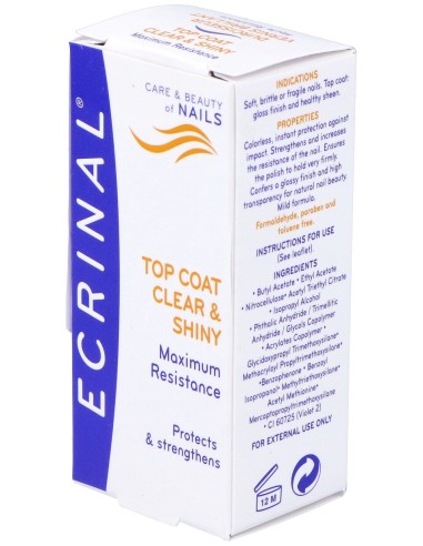 Endurecedor Esmalte Brillante 10Ml.