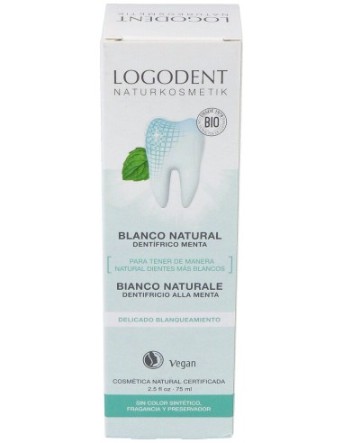 Logona Dentifrico Blanquea Menta Bio 75Ml
