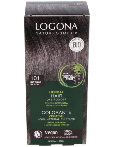 Logona Colorante Vegetal 101 Negro Intenso 2X50G