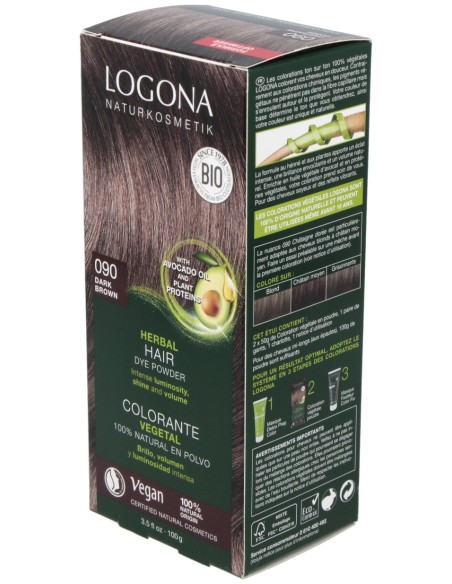 Colorante Vegetal Castaño Oscuro 090 100Gr.