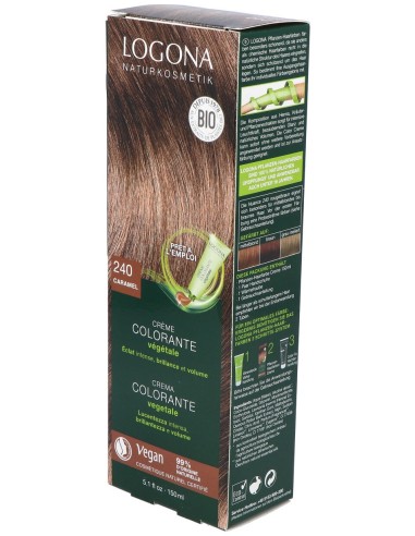 Colorante Vegetal En Crema 240 Nogal 150Ml.