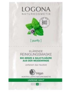 Logona Mascarilla Purificante Menta Ácido Salicílico 10...