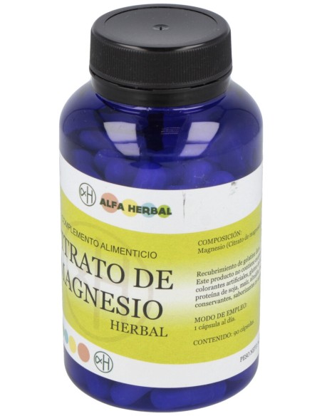 Alfa Herbal Citrato De Magnesio 90Caps