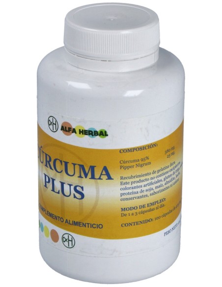 Alfa Herbal Cúrcuma Plus 100Caps