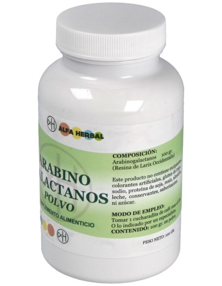 Alfa Herbal Arabino Galactanos Polvo 100G