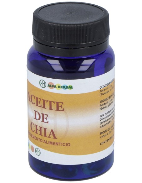 Alfa Herbal Aceite De Chia 60 Perlas