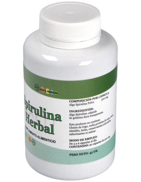 Espirulina Herbal 90Cap.