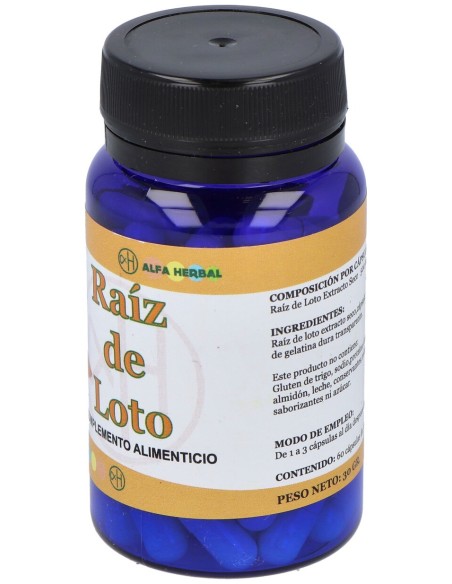 Alfa Herbal Raiz De Loto 60 Perlas