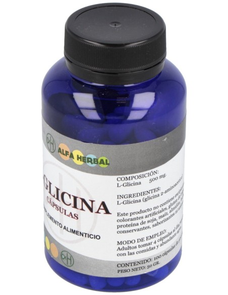 Alfa Herbal L-Glicina 500Mg 100Caps