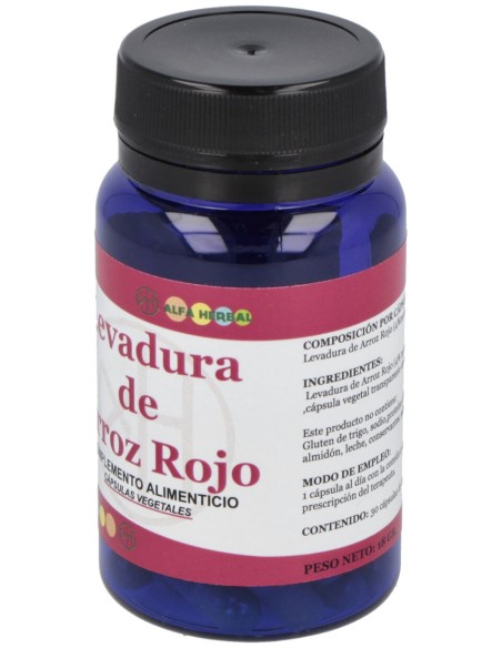 Levadura De Arroz Rojo 30Cap.