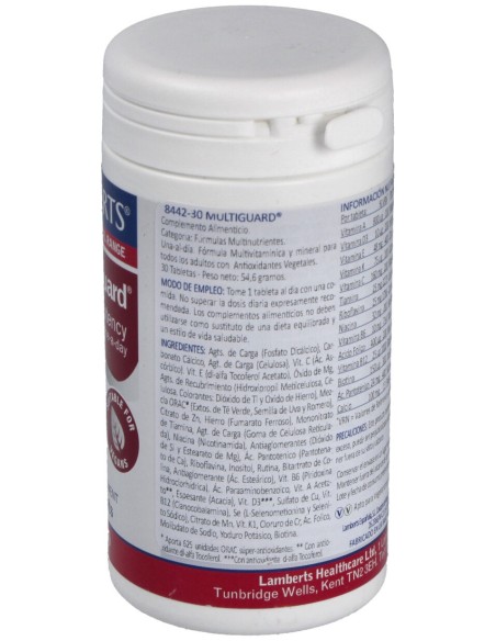 Multi-Guard Vit. Y Minerales (Una Al Dia) 30 Comp.