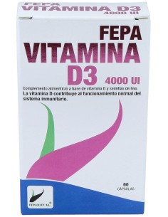 Fepa-Vitamina D3 4000Ui 60Cap.