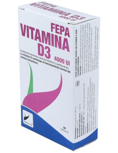 Fepa-Vitamina D3 4000Ui 60Cap.