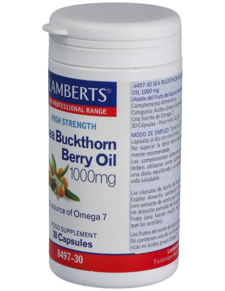 Lamberts Aceite Fruto Espino Amarillo 1000Mg 30 Caps