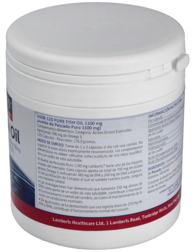 Aceite De Pescado Puro-Omega 3 Alta Pot. 120Perlas