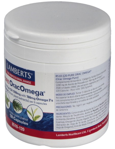Lamberts Orac Omega Puro 120 Cap