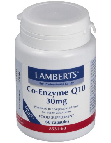 Lamberts Co-Enzyme Q10 30Mg 60Cáps