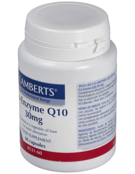 Lamberts Co-Enzyme Q10 30Mg 60Cáps