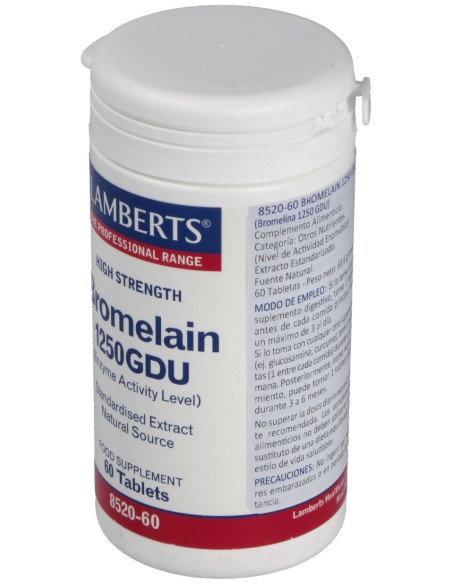 Lamberts Bromelain 1250Gdu 60Comp