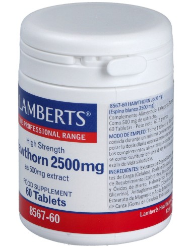 Lamberts Espino Blanco 2500Mg 60 Comprimidos