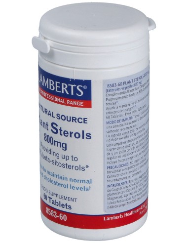 Esteroles Vegetales (Plant Sterols) 800Mg. 60Comp.