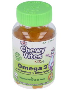 Chewy Vites Omega 3 + Multivitaminas 60 U