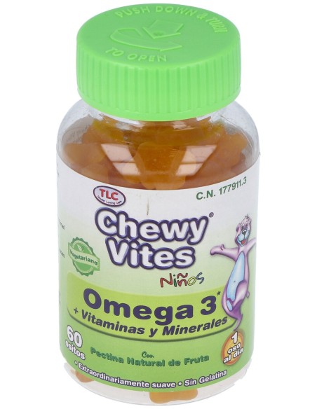 Chewy Vites Omega 3 + Multivitaminas 60 U