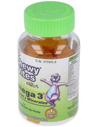 Chewy Vites Omega 3 + Multivitaminas 60 U