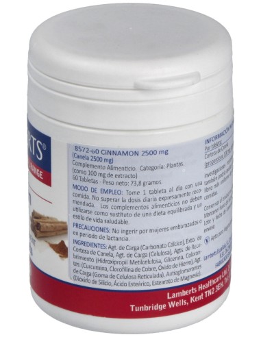 Lamberts Canela 2500 Mg 60 Comp