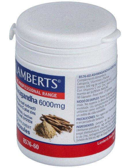 Lamberts Ashwagandha 6000 Mg 60 Caps