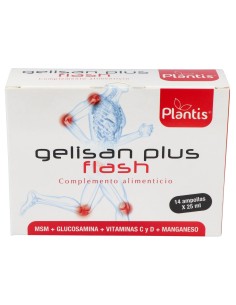 Plantis Gelisan Plus Flash Glucosamina + Curcuma + Msm 14...