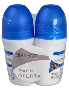Clenosan Duplo Desodorante Mineral Roll-On 2X75Ml.
