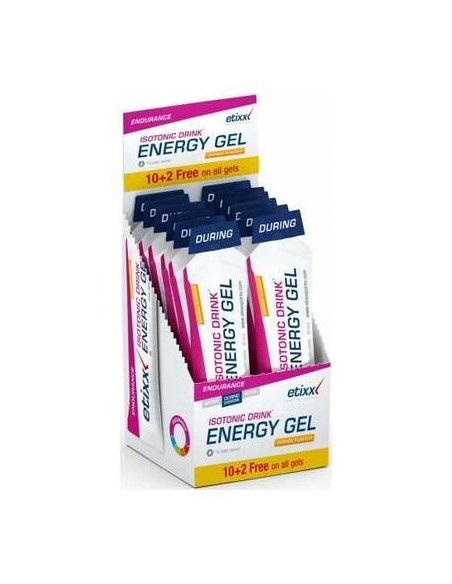 Etixx Energy Gel Bebida Isotónica Naranja 12X60Ml