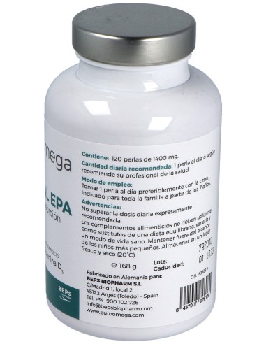 Beps Biopharm Natural Epa Maxima Absorcion 120...