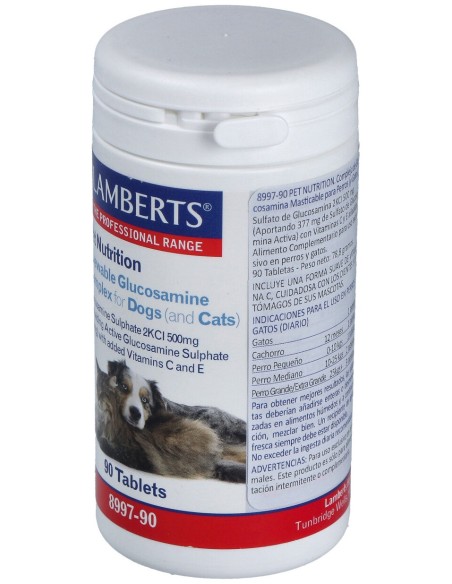 Pet Nutrition Glucosamina Perro Gato 90Comp.Mast