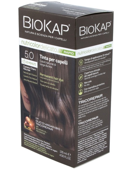 Biokap Rapid Castaño Claro Natural 5.0 Tubo 140Ml.