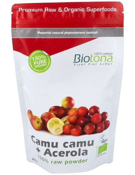 Biotona Camu Camu Y Acerola Raw Superfood Bio 200G