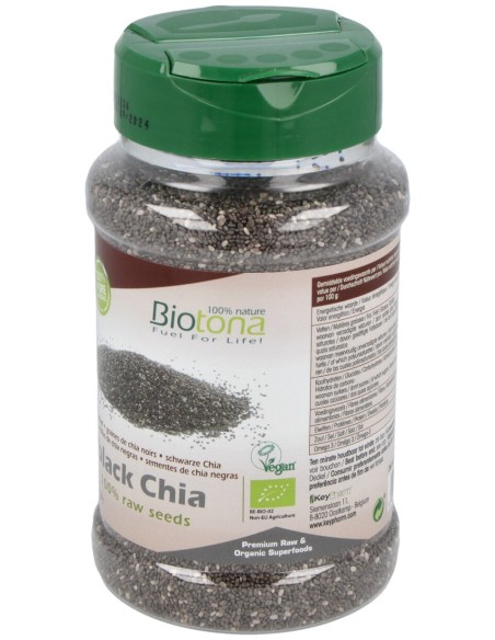 Black Chia Chia Negra Raw Seed Bote 350Gr. Bio