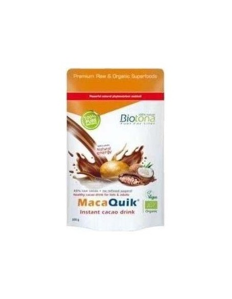 Biotona Macaquik Instant Cacao Drink Bio 200 G