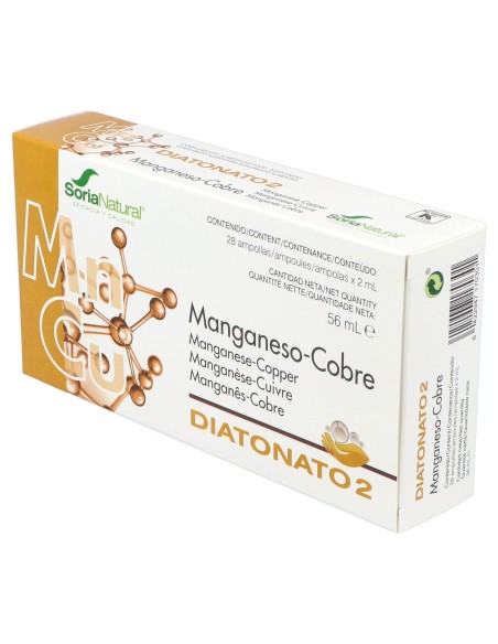 Soria Natural Diatonato 2 Manganeso Cobre 28X2Ml