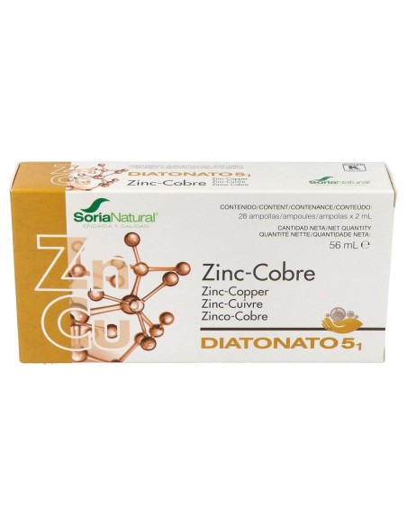Zinc Cobre Diatonato 28 Amp Soria Nat