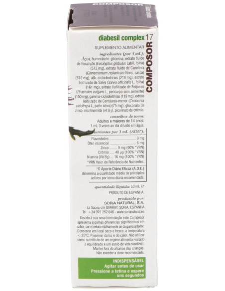Soria Complemento Composor 17 Xxi Diabesil Complex