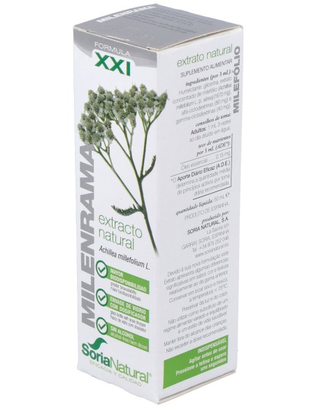 Extracto Milenrama Xxi 50 Ml Soria Natur