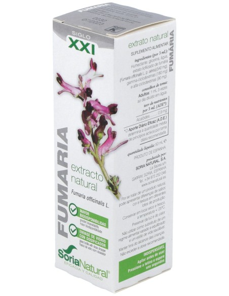 Extracto Fumaria Xxi 50 Ml Soria Natural