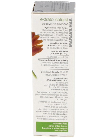 Soria Complemento Extracto Calendula Xxi 50 Ml Soria Natu