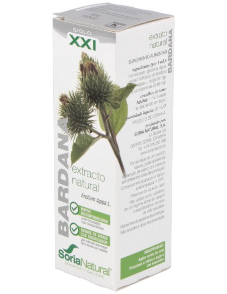 Soria Natural Ext. Bardana Glicerinado Xxl 50Ml