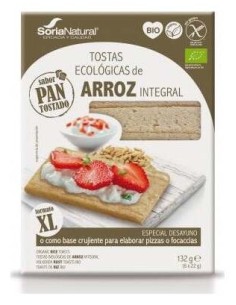 Soria Natural Tostas Eco De Arroz Integral Desayuno Bio 132G