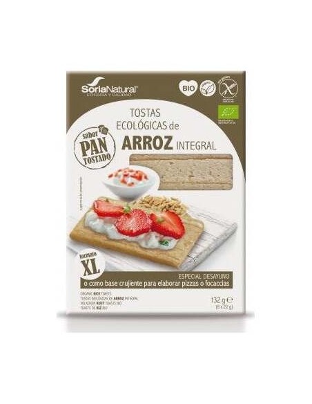 Soria Natural Tostas Eco De Arroz Integral Desayuno Bio 132G